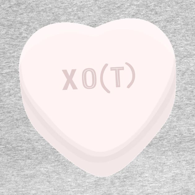 XO OT Occupational Therapist, Therapy Assistant Hugs and Kisses Candy Conversation Heart by The Dirty Palette